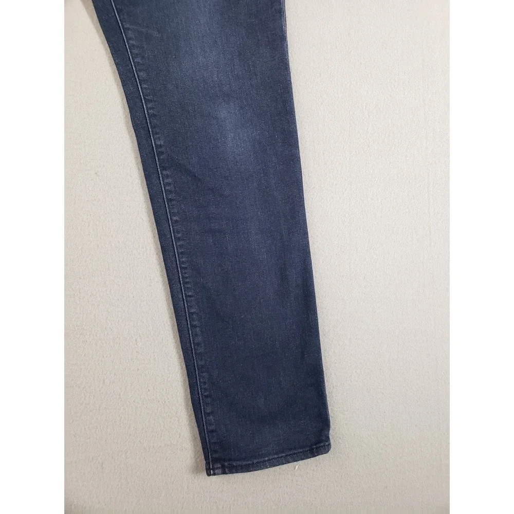 Banana Republic Men Jean 33X32 Blue Denim Slim Straight Leg Mid Rise Stretch‎